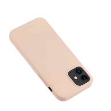iPhone 12 Pro Max Compatible Case with Premium Soft Feeling Jelly - Pink Sand